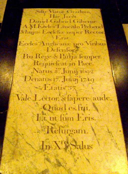 Burial slab, St John the Baptist, Ashley - Photo � Andy Fear July 2006