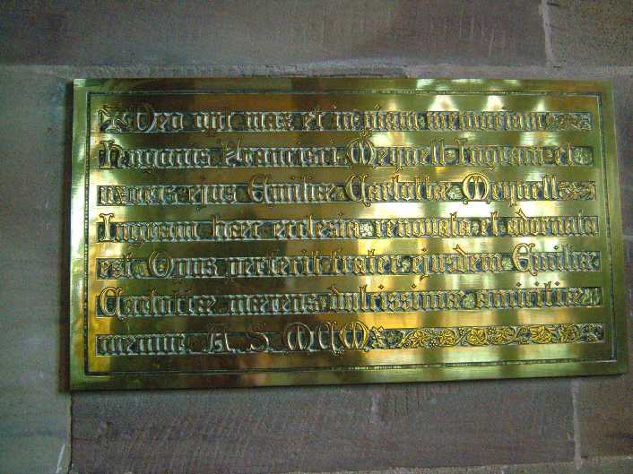 Dedication, St John the Baptist, Ashley - Photo � Andy Fear July 2006