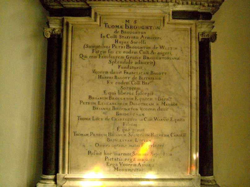 Chancel, North wall, St Peter's, Broughton - Photo � Andy Fear July 2006