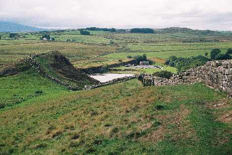 Hadrian's Wall above Cawfields Milecastle, � Stephen Clifford, September 2006