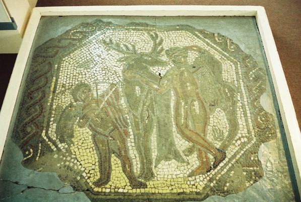 Mosaic in Leicester Museum, � Stephen Clifford, April 2010